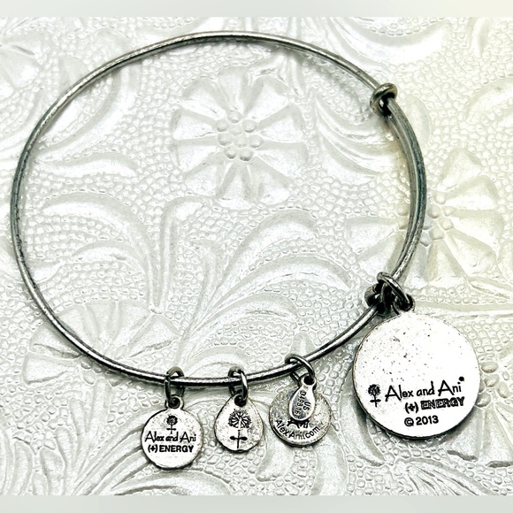 Alex and Ani “It is what it is” charm bracelet, adjustable and stainless steel - Picture 3 of 3
